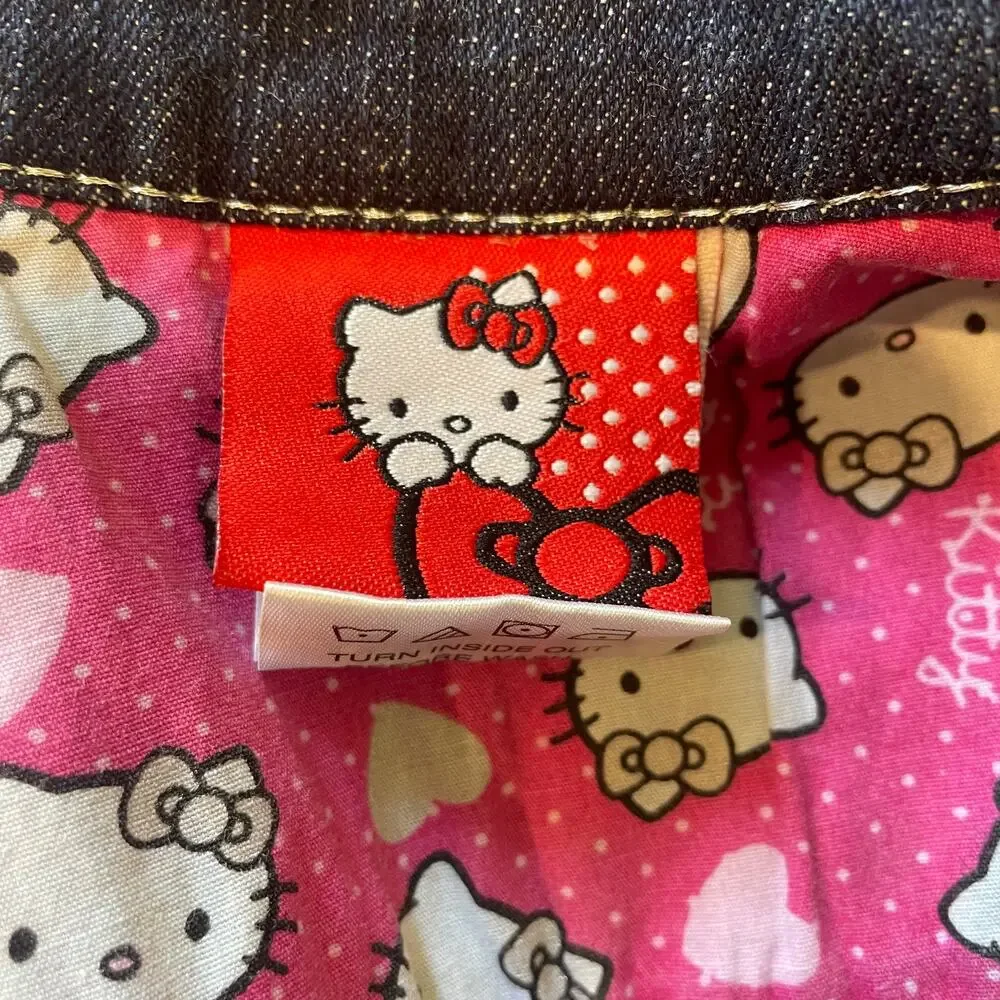 Hello Kitty Embellished Denim Jacket Sz 2T
